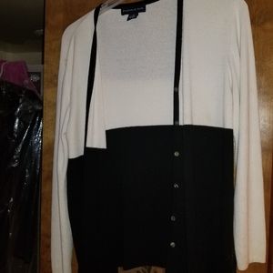 Black and white sweater